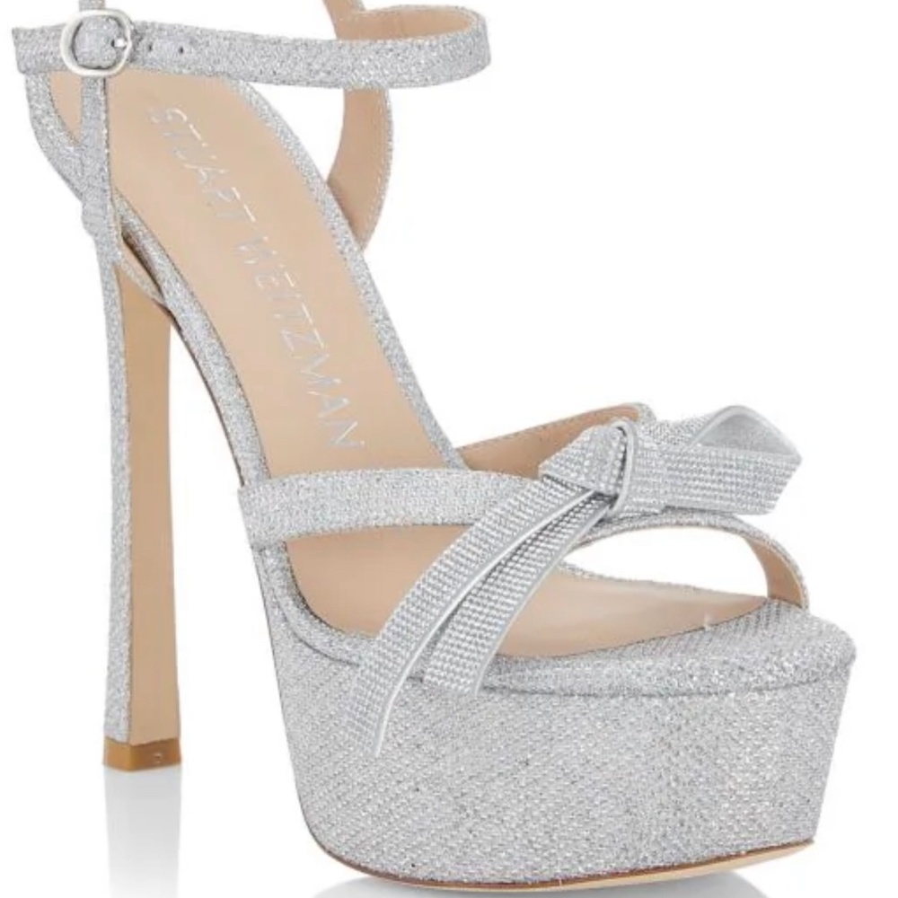 STUART WEITZMAN Mega Bow Platform Sandals